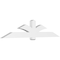 Ekena Millwork Redmond Architectural Grade PVC Gable Bracket, 96"W x 20"H x 4"D x 6"F, 5/12 Pitch GBP096X20X0406RED00 - alternate 1